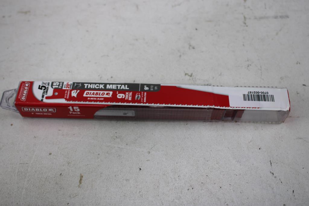 Diablo Thick Metal 9" Saw Blades, 15-Pack