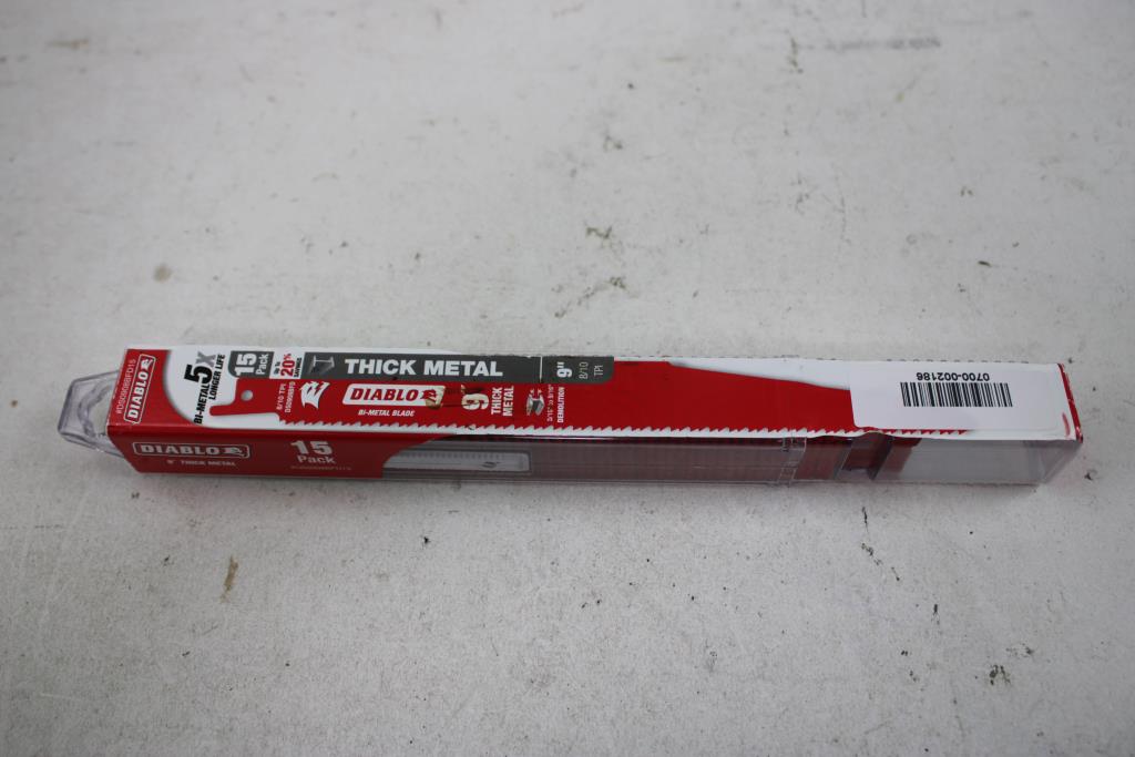 Diablo Thick Metal 9" Saw Blades, 15-Pack