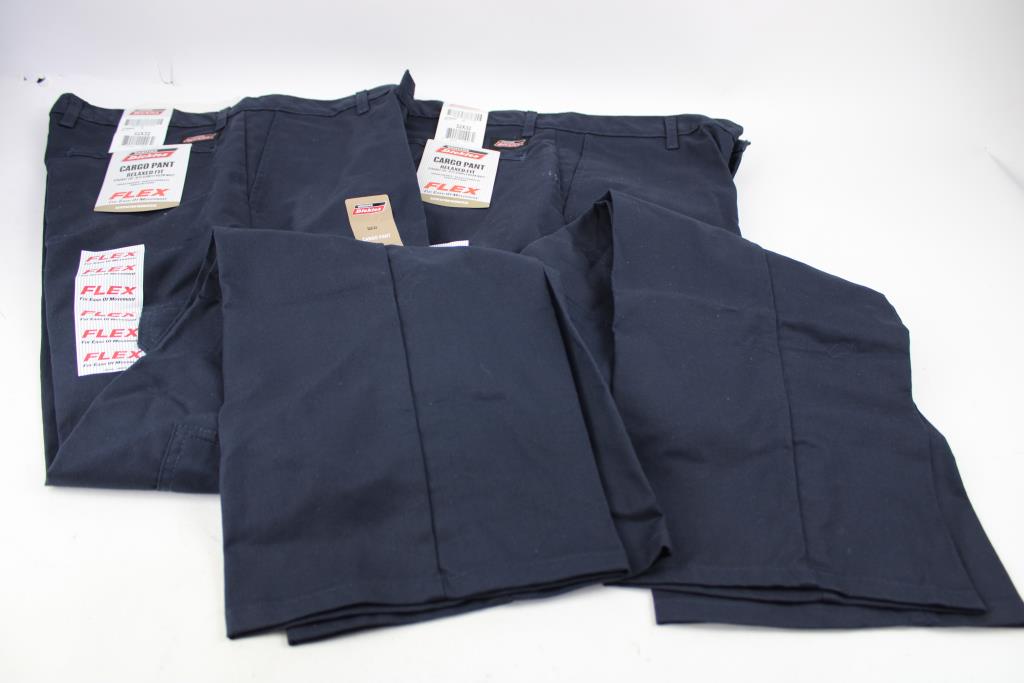 Dickies 32x32 Navy Blue Cargo Pant Relaxed Fit, 2 Pieces