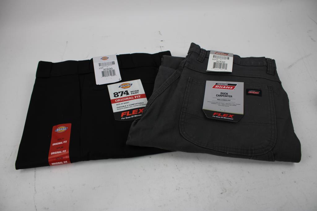 Dickies 874 Work Pant 32x30, And Duck Carpenter Pant 32x32, 2 Pieces