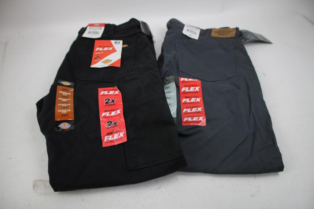 Dickies Flex Athletic Fit Size 34x30 & Dickies Flex Regular Fit Size 32x30, 2 Pieces