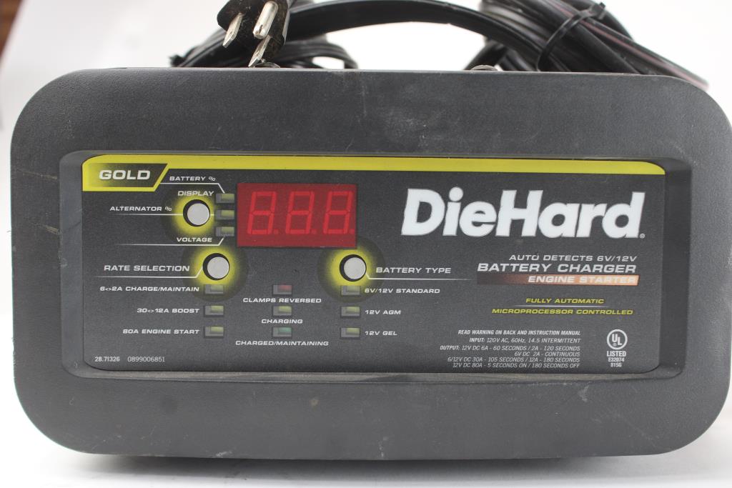 DieHard Auto Detect 6v/12v Battery Charger/ Engine Starter Property Room