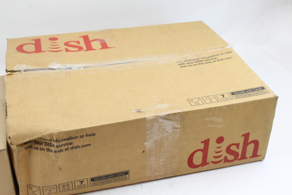 Dish Network Receiver With Accessories And Integrated LNBF Units, 3