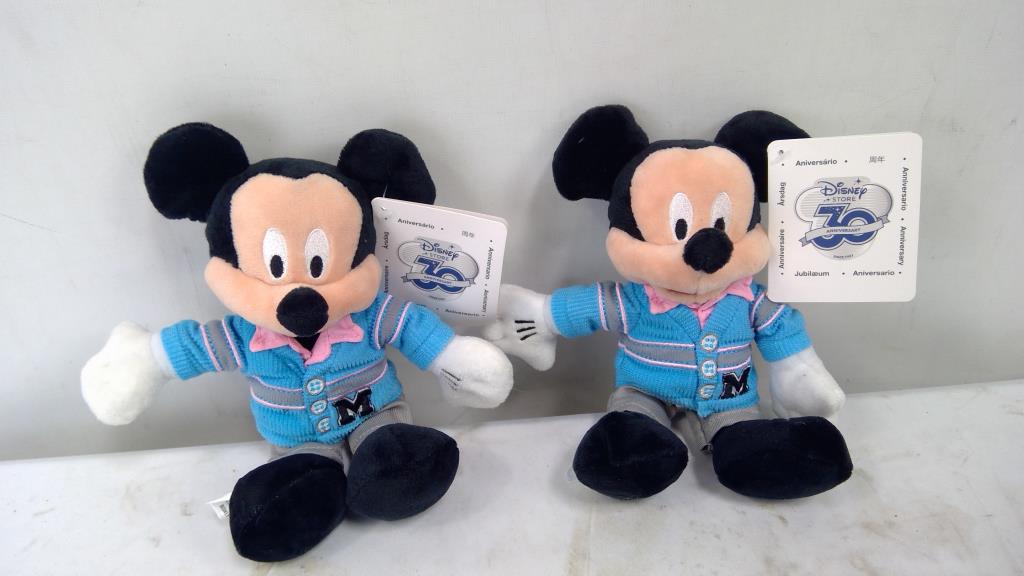 Disney 30th Anniversary Cast Member Exclusive Mickey Mouse Plush, 2 Pieces
