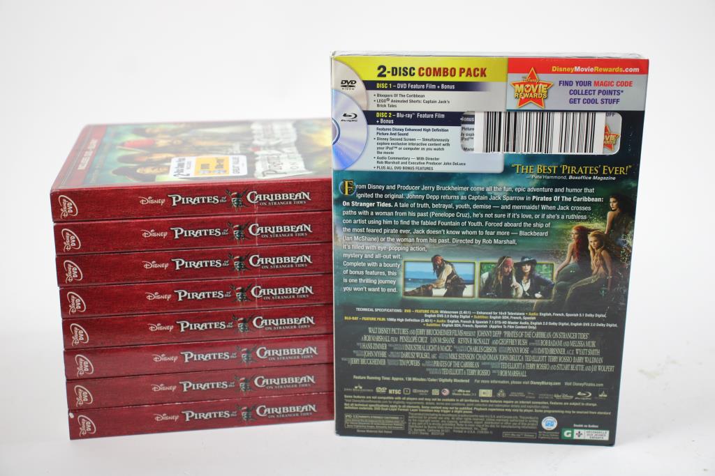 Disney Pirates Of The Caribbean On Stranger Tides DVD+ Blu-Ray Disc Lot ...