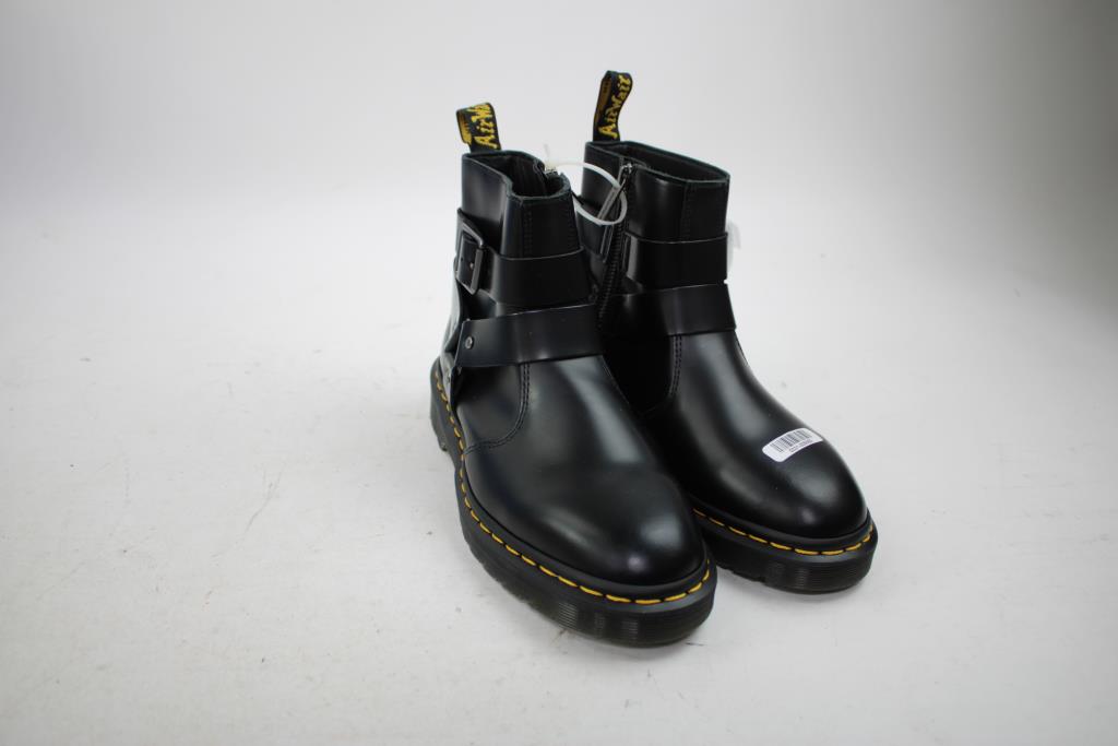 Doc Martens Jaimes Leather Harness Chelsea Unisex Boots, Men's Size 6/Ladies' Size 7