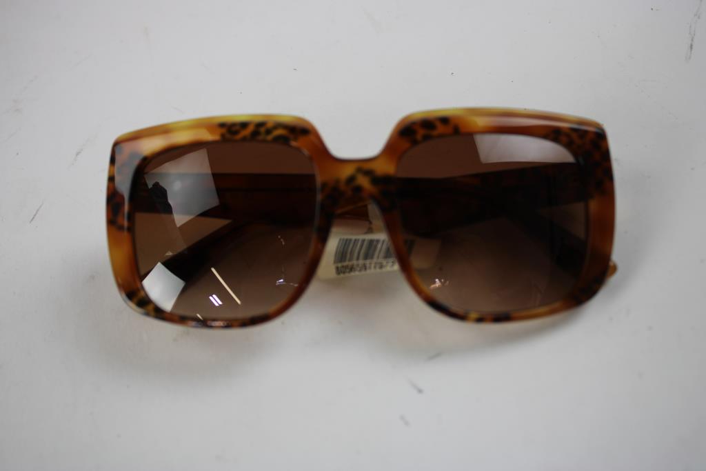 Dolce & Gabbana Cheetah Print Square Sunglasses