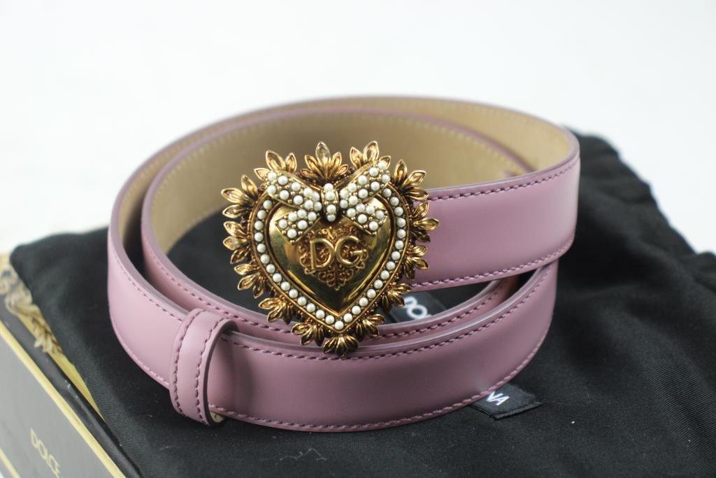 Dolce& Gabbana Luxury Leather Devotion Belt
