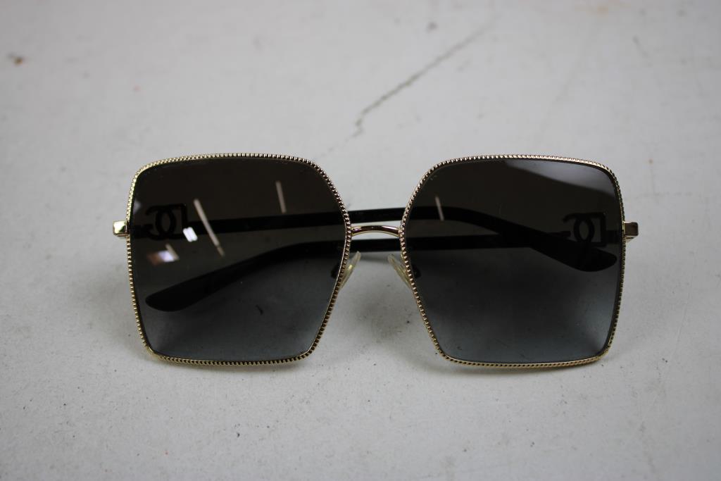 Dolce & Gabbana Square-Framed Gold/Black Sunglasses