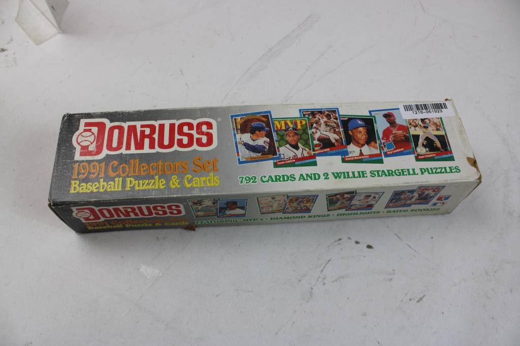 Donruss 1991 Collectors Set Baseball Puzzle And Cards Property Room