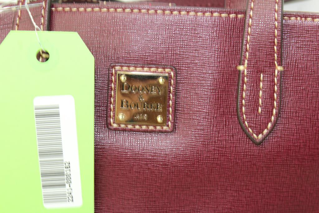 Dooney & Bourke 1975 Burgundy Small Hand Purse Property Room