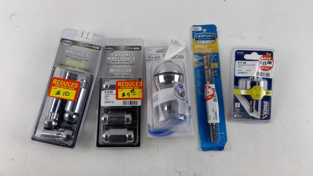 Dorman Chrome Wheel Locks, Dorman Chrome Wheel Nuts, And More, 5 Pieces