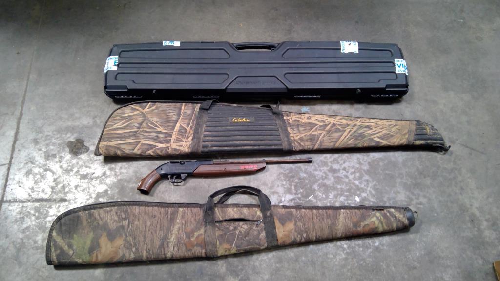 DoskoSport, Allen, Cabela's Rifle Cases, With Crosman 760 Pumpmaster BB Rifle, 4 Pieces