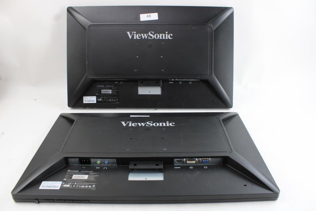 Double Monitor Ergotron Stand & ViewSonic Monitors. Property Room