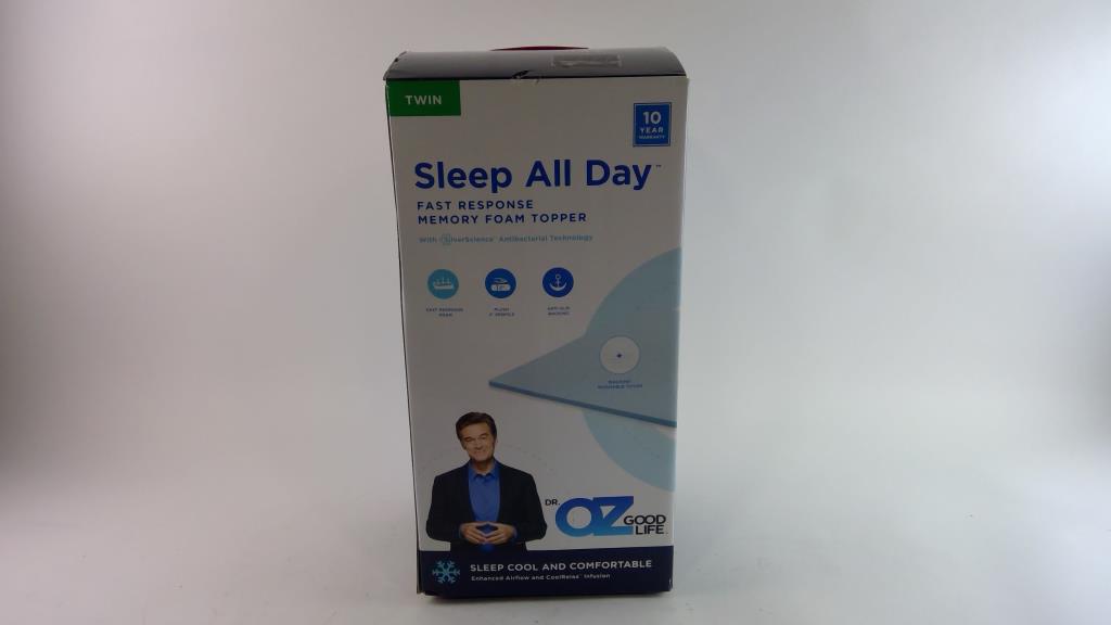 Dr Oz Good Life Memory Foam Mattress Topper Property Room