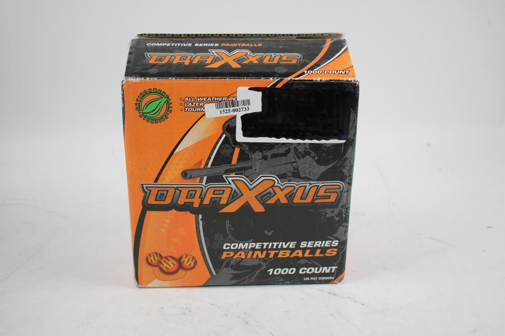 Draxxus Competitive Series Paintballs, 1000 Count Property Room