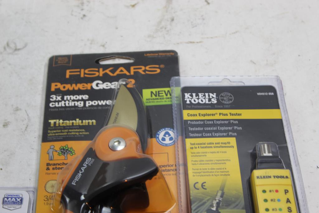 Dremel, Klein Tools, Friskars Assorted Tools 3 Pieces | Property Room