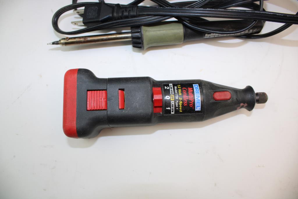 Dremel Multipro Cordless Rotary Tool & Radioshack Soldering Iron In