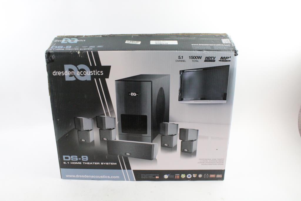 dresden acoustics 5.1 home theater system