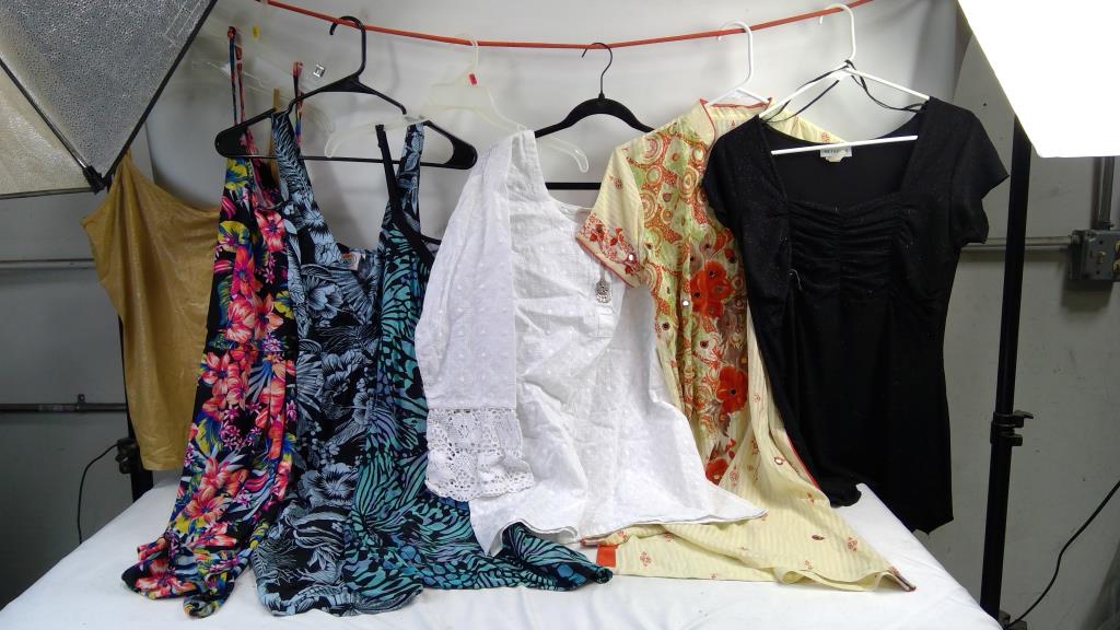 Dresses, Shirt, Size L-, 7 Pieces