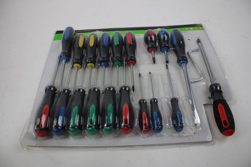 Drill Bit Set, Screwdrivers Set, And Dewalt 2.0Ah Battery Pack, 3 Pieces