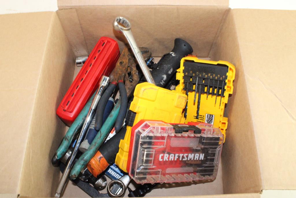 Drilll Bits, Wrenches, And More 8+ Pieces Property Room
