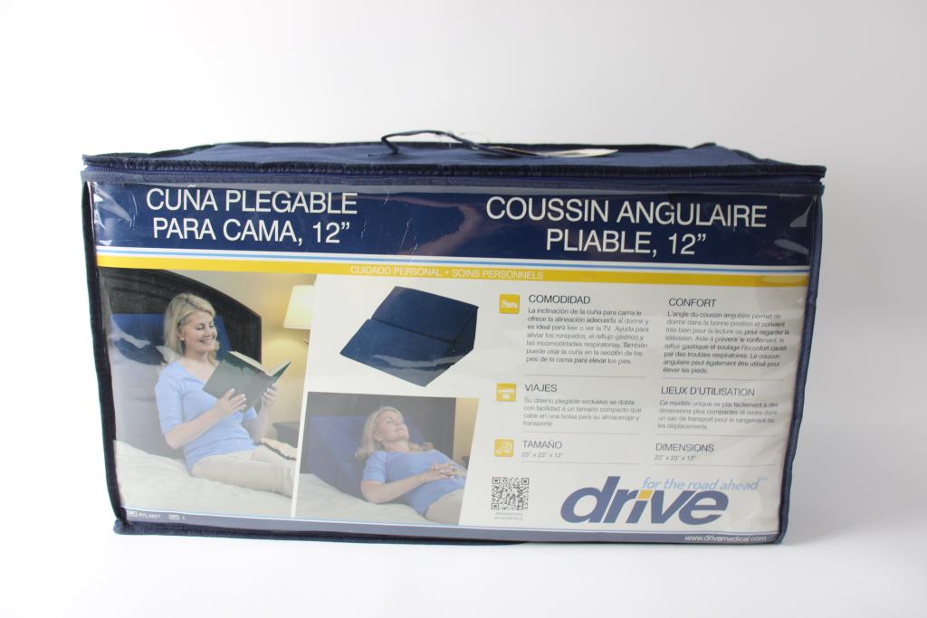 Drive Folding Bed Wedge, 12", Blue Property Room