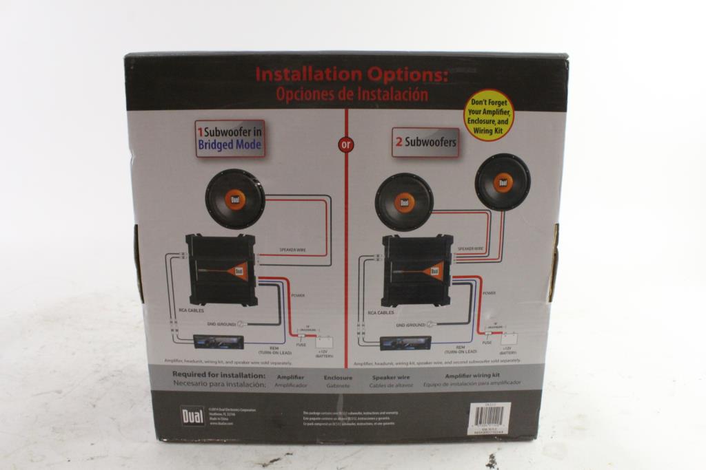 Dual Car Subwoofer Property Room