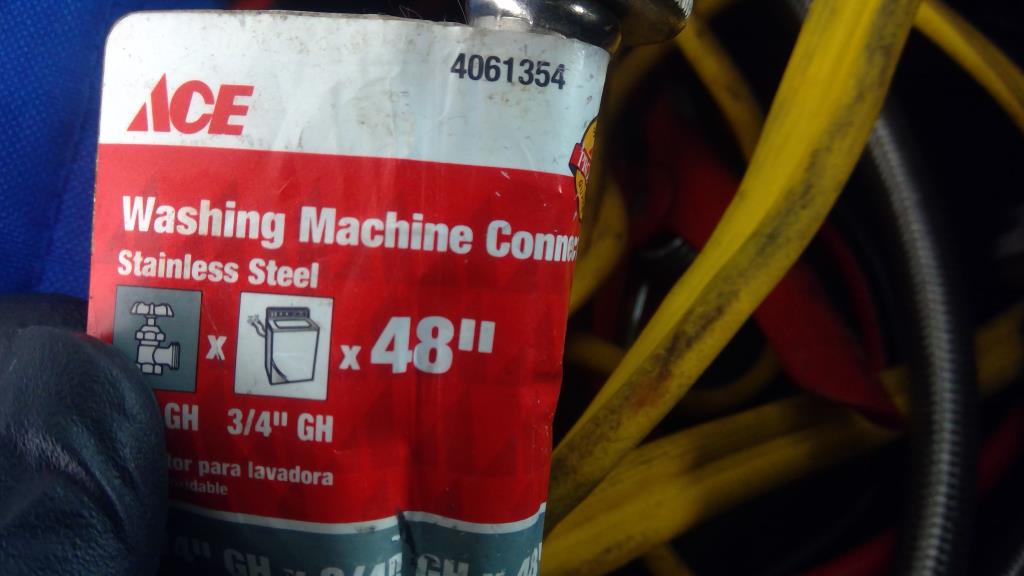 Duffle Bag With Jumper Cables And Washing Machine Hose Property Room