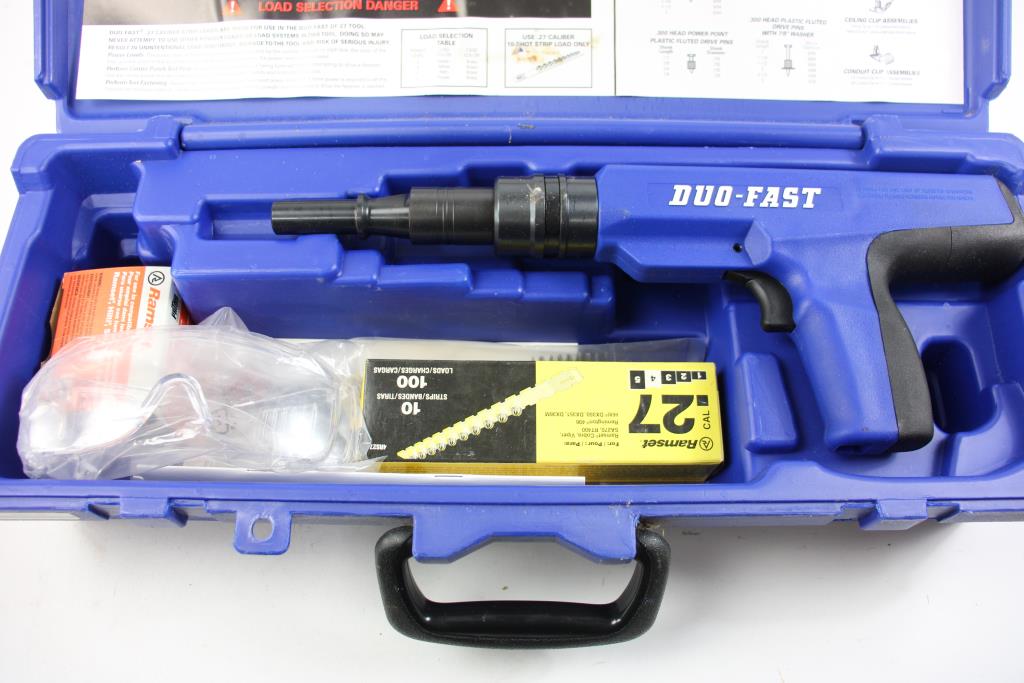 Duofast Semiautomatic Powder Actuated Tool With Case Property Room