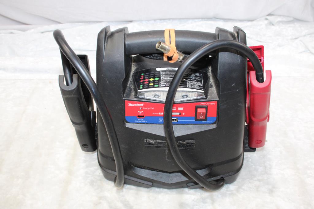 Duralast 1200 Amp Lithium Portable Battery Jump Starter And Compressor