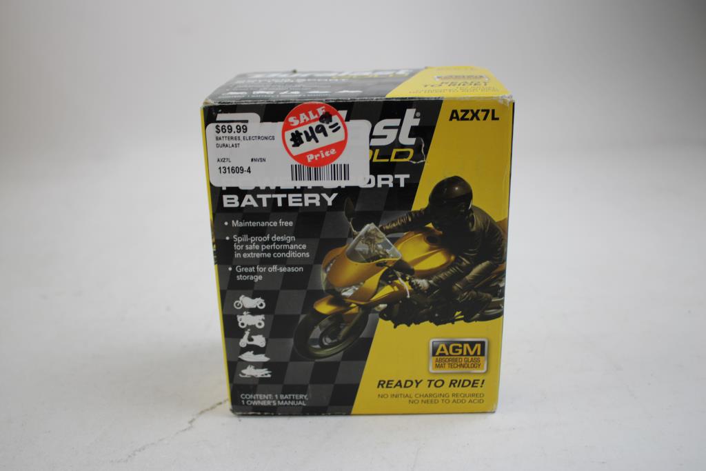 Duralast Gold Power Sport Battery, 12V