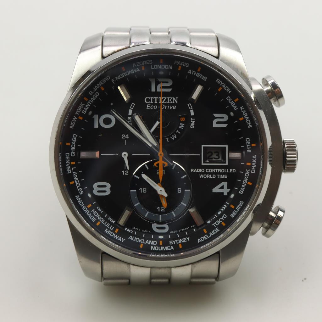 Eco Drive Radio Controlled Stainless Steel Watch | Property Room