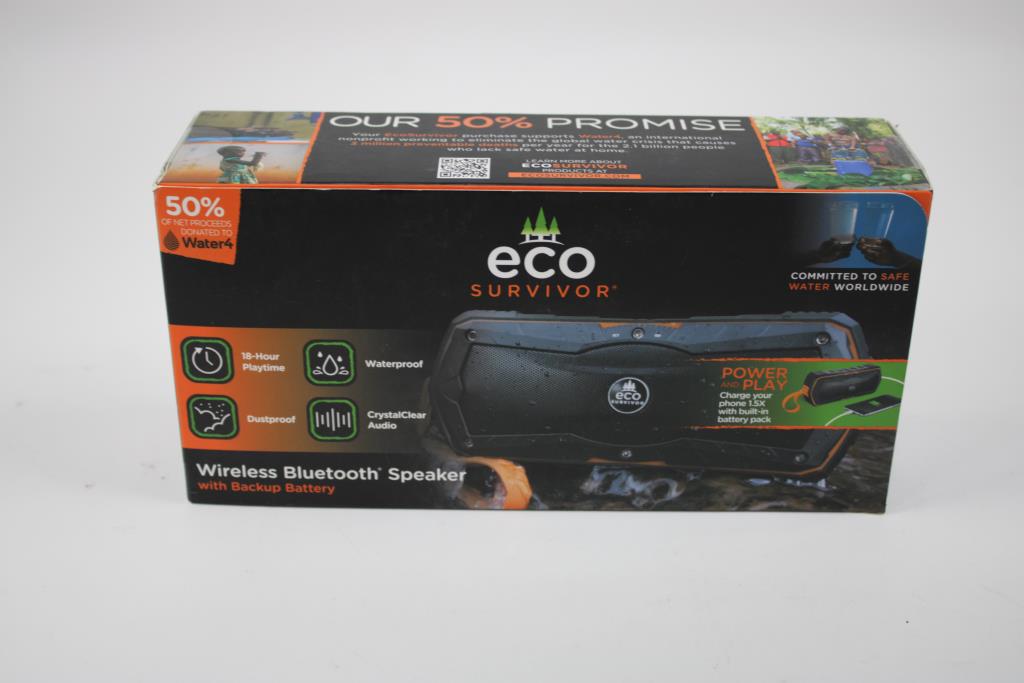 Eco Survivor Wireless Bluetooth Speaker With Backup Battery