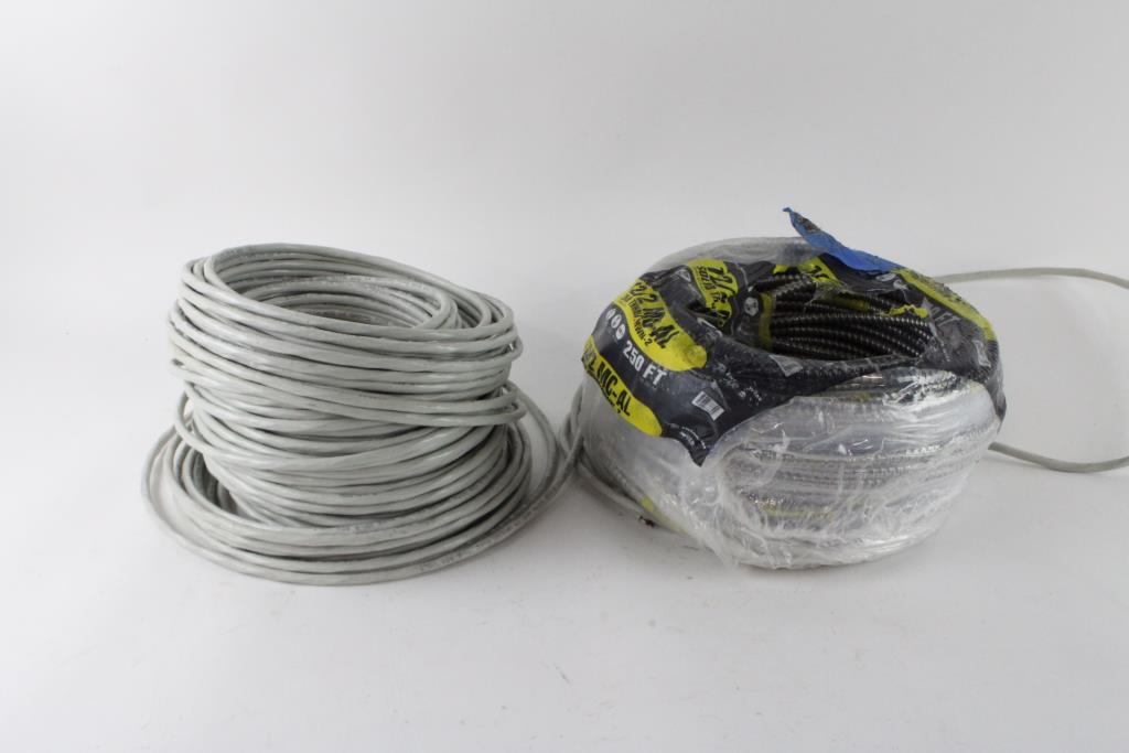 Electrical Wire Bulk Lot, 2 Rolls, 250 + Ft Property Room