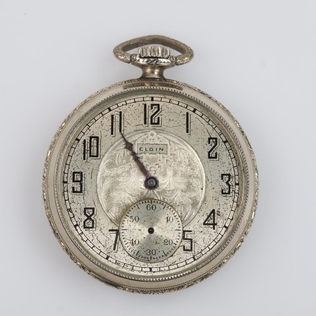 Elgin Watch Co. U.S.A. 14kt GF Pocket Watch