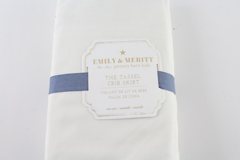 Emily & Meritt For Pottery Barn Kids The Tassel Crib Skirt | Property Room