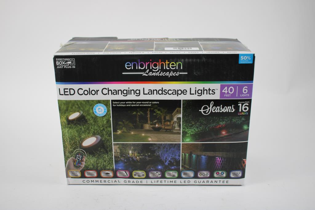 Enbrighten Landscapes LED Color Changing Landscape Lights Property Room