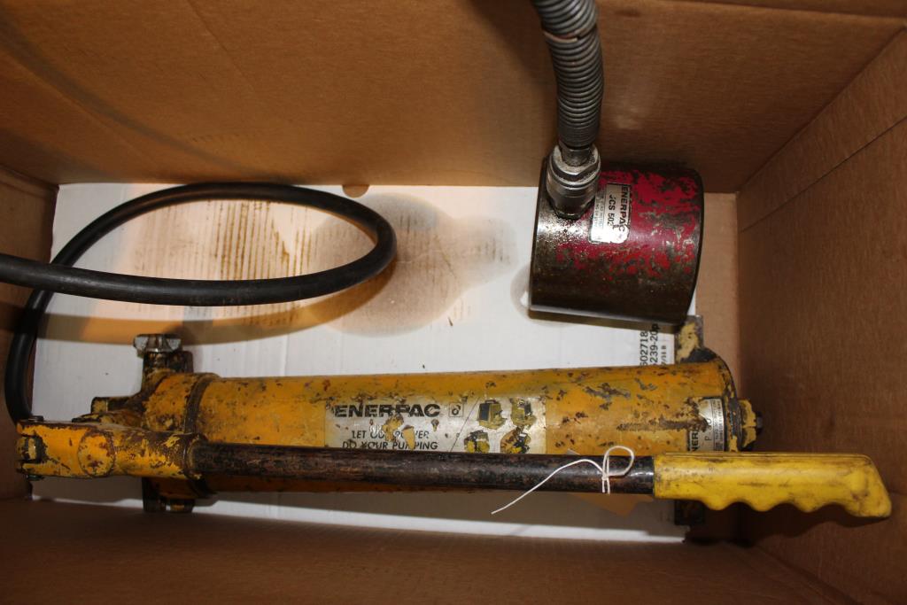 Enerpac Hydraulic Cylinder/Hand Pump Property Room