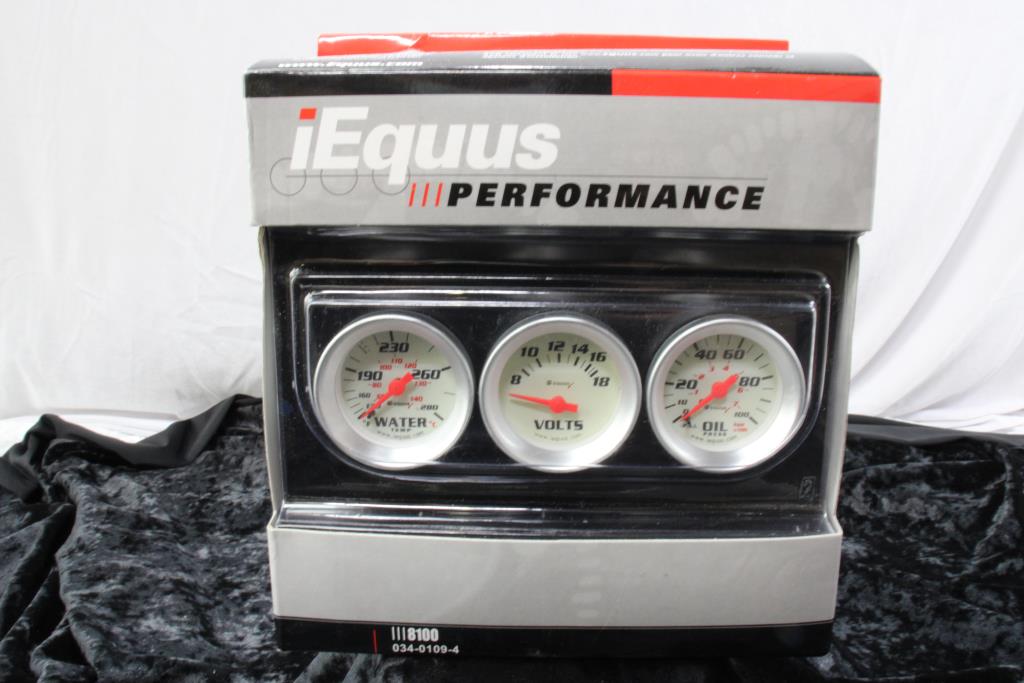 Equus 11/2" Volt Triple Gauge Kit Property Room
