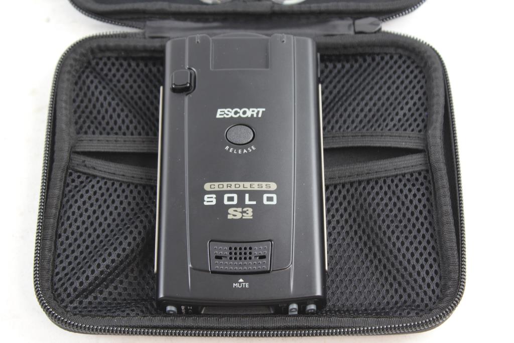 Escort Solo S3 Cordless Radar Detector Property Room