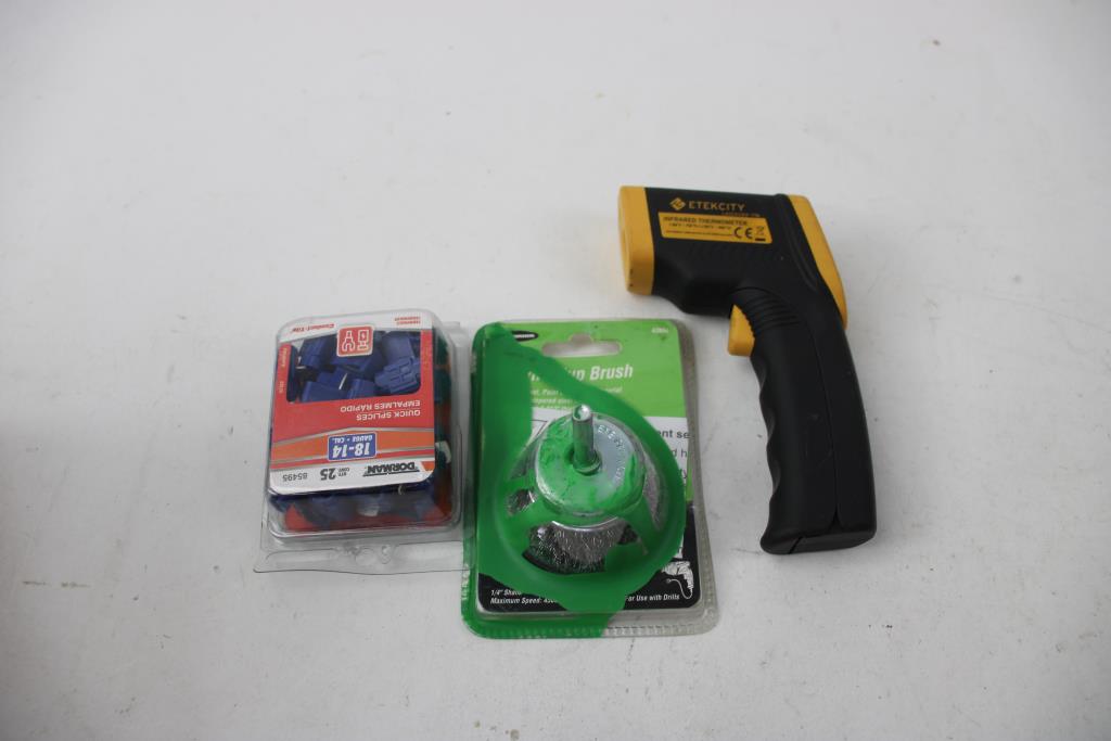 Etekcity Infrared Thermometer, Plumbing Wire Solder, Electrical Tape And More