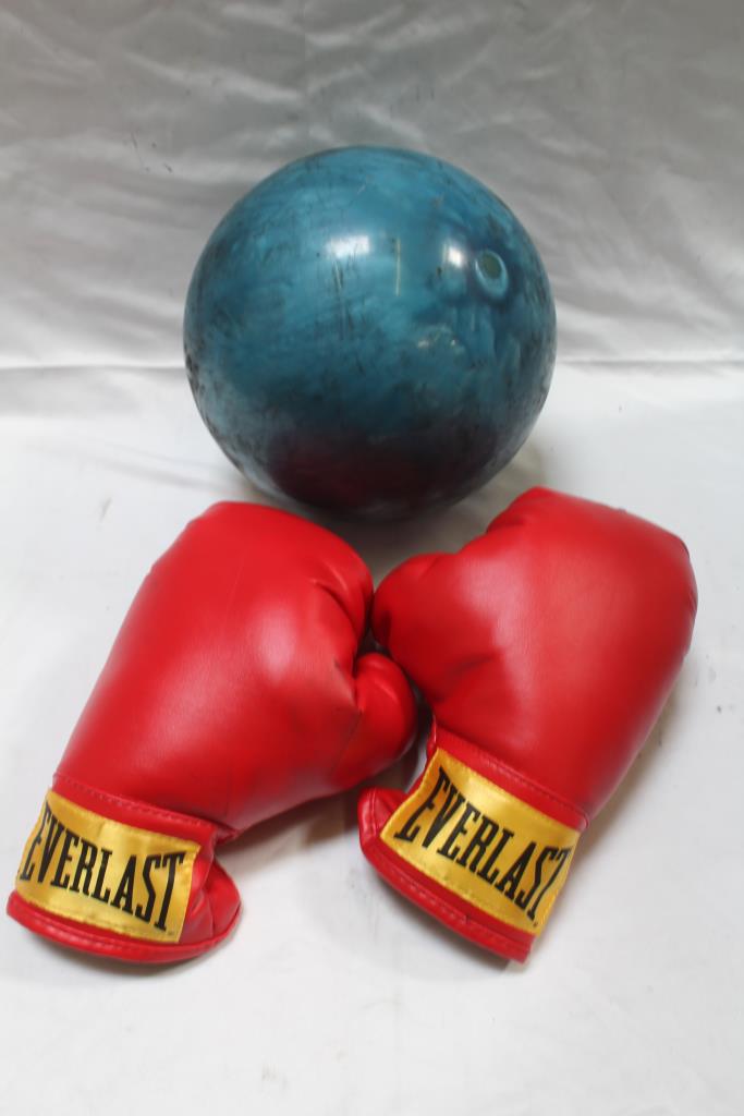 Everlast Boxing Gloves And Brunswick Bowling Ball Property Room