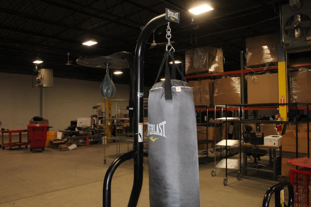 Everlast Heavy And Speed Bag Stand With Bags Property Room