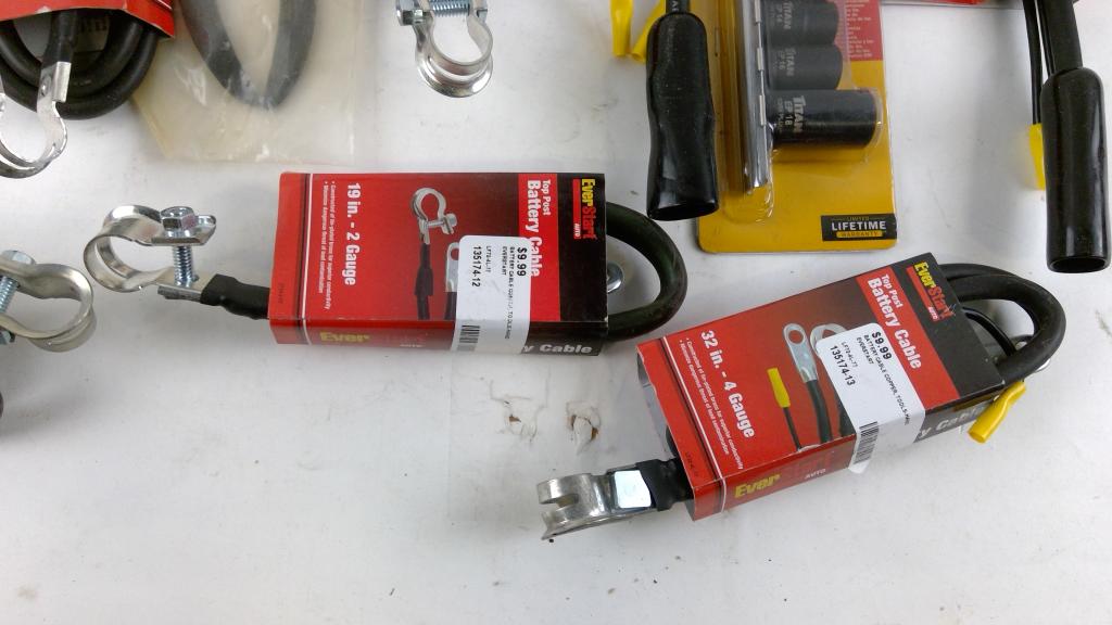 EverStart Top Post Battery Cable, Battery Post And Terminal Cleaner, And More, 11 Pieces