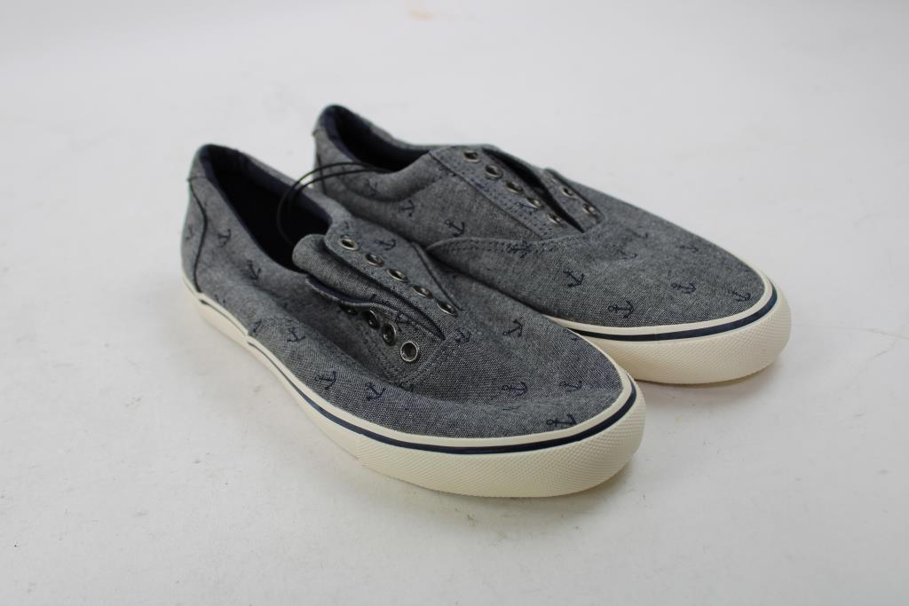 Express Anchor-Pattern Sneakers, Men's Size 9
