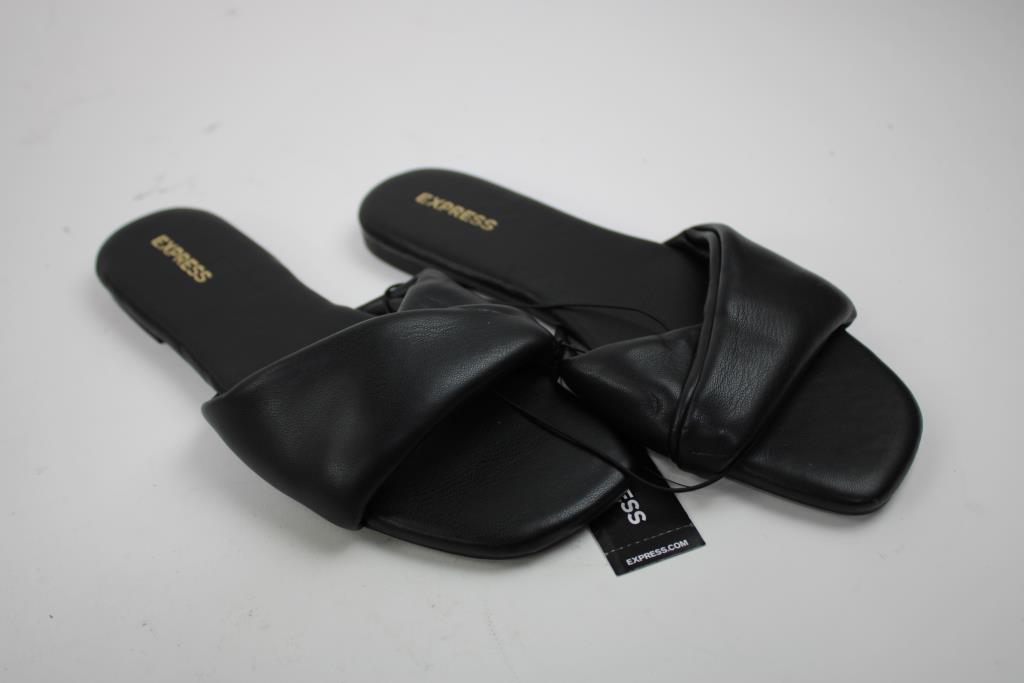 Express Black Sandals, Women's Size 7