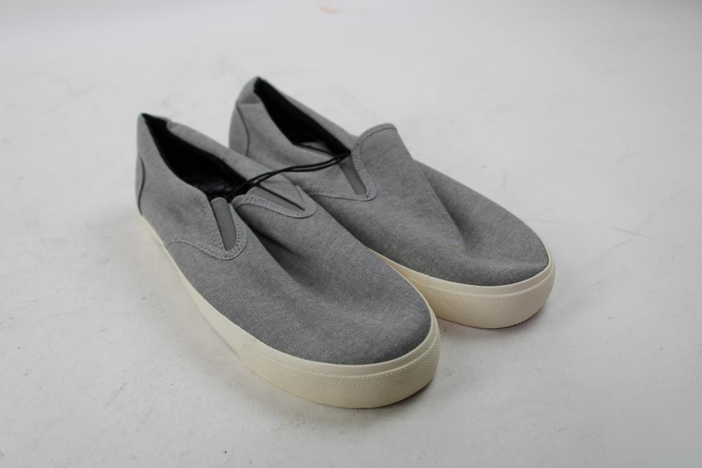 Express Light Gray Slip-On Shoes, Men's Size 9