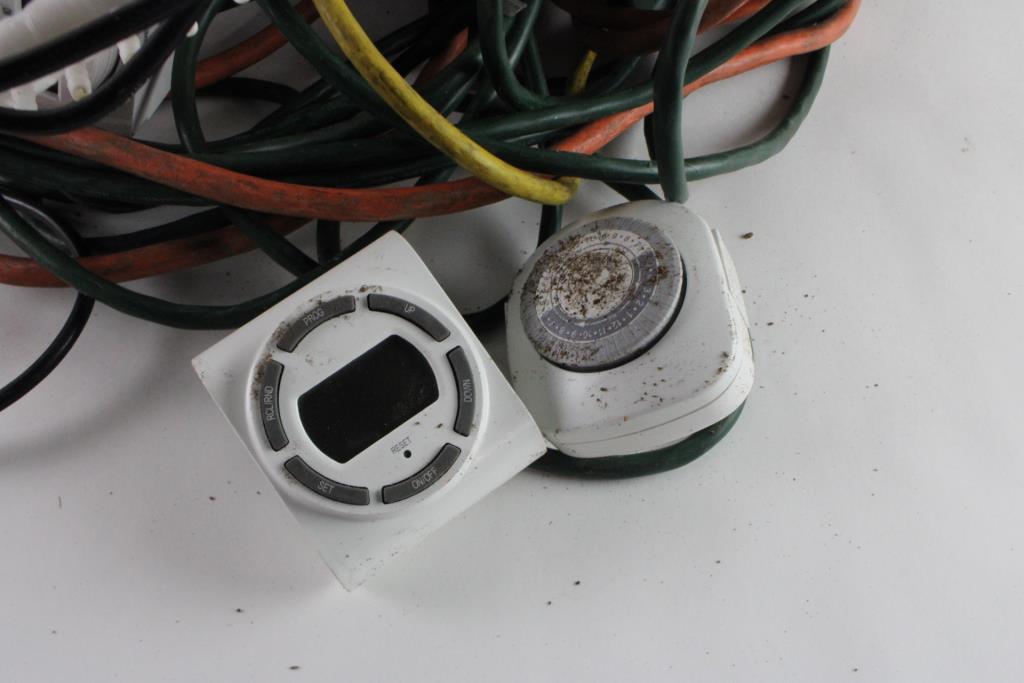 Extension Cords, Timers, And More, 7+ Pieces Property Room