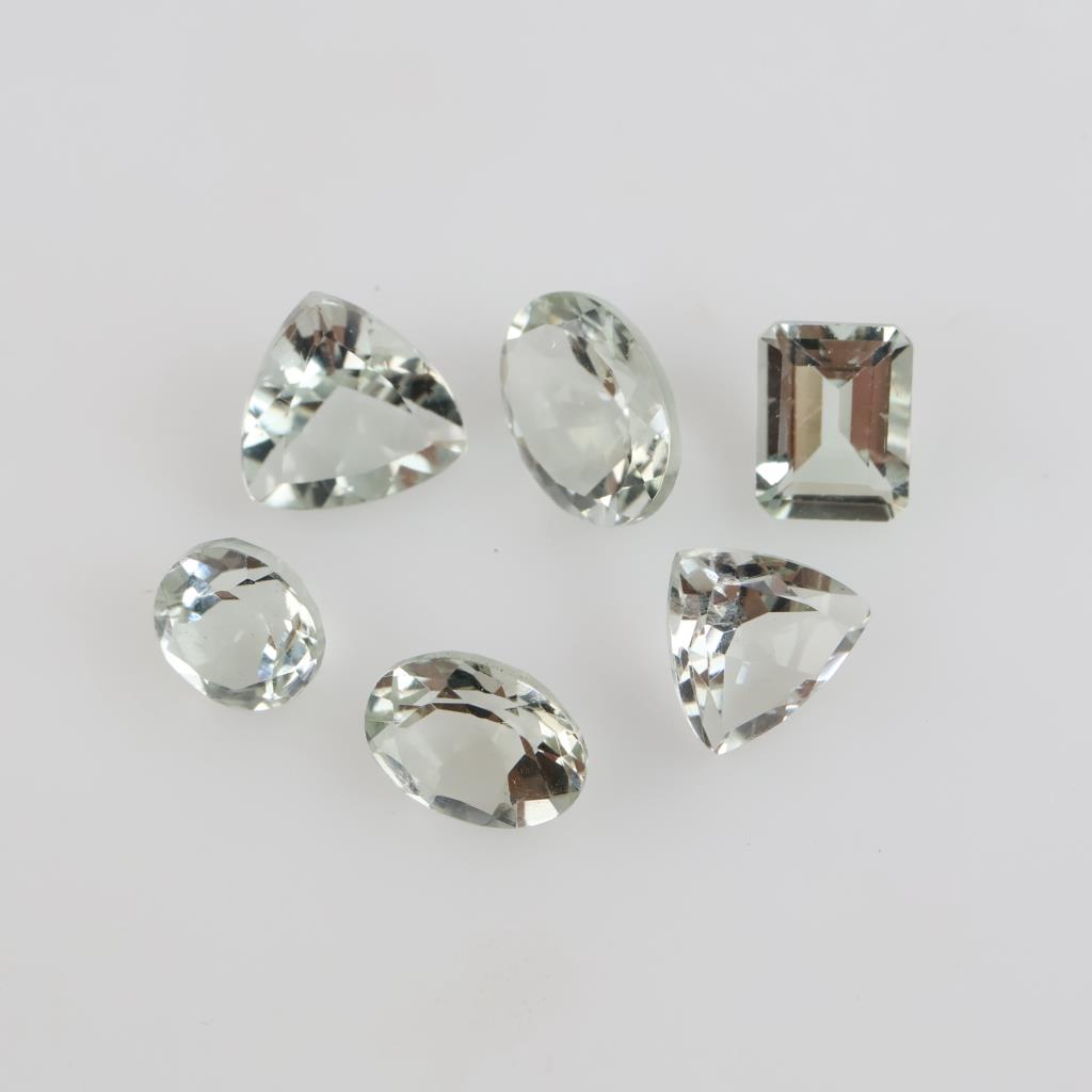 Faceted Loose Jewelry Craft Stones, 4+ Stones